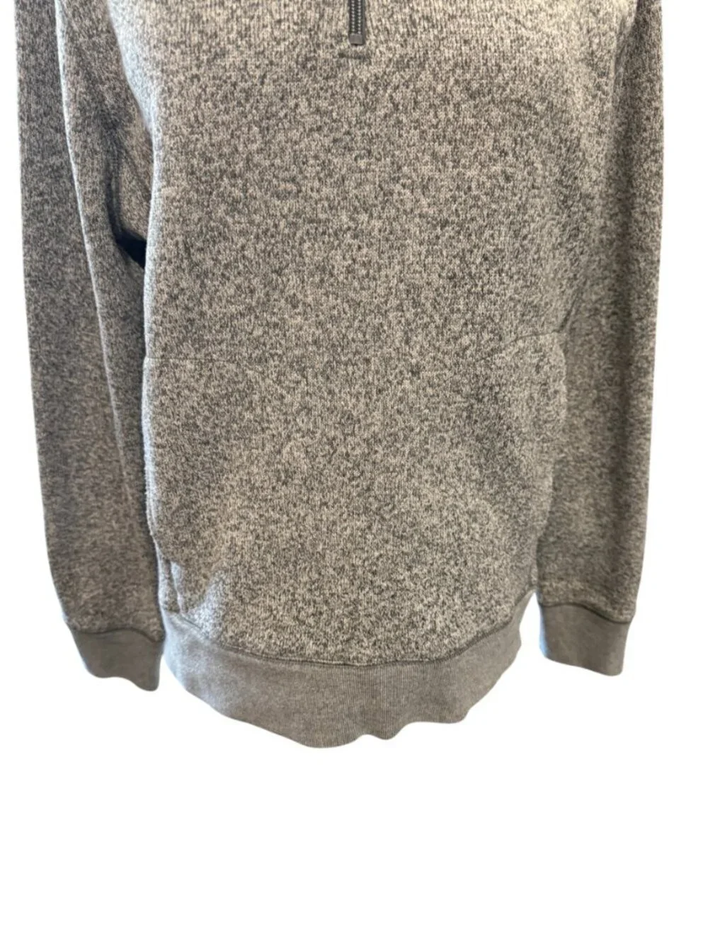 J Crew 1/4 Zip Fleece Sweater Gray Pullover Men’s Medium